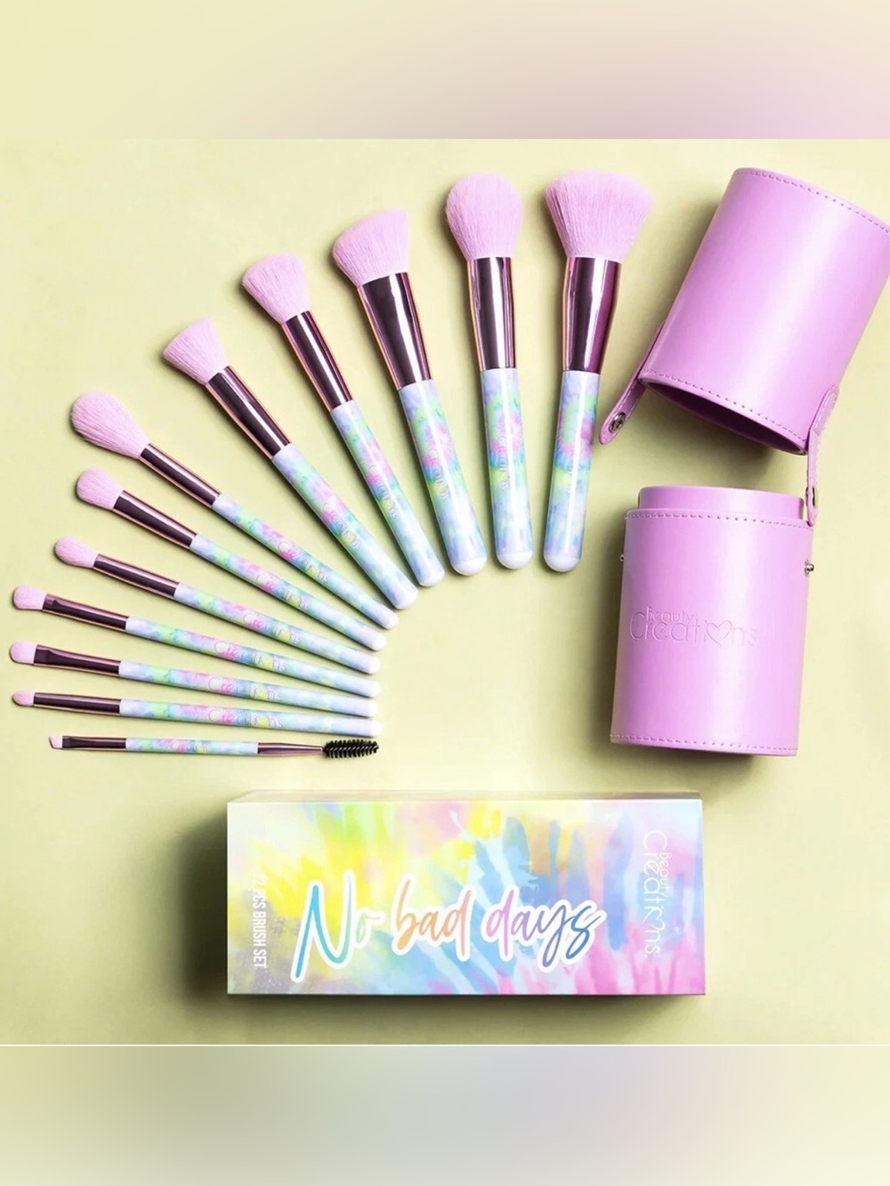 Beauty Creations Limited Edition “No Bad Days” 12 Pc Brush Set